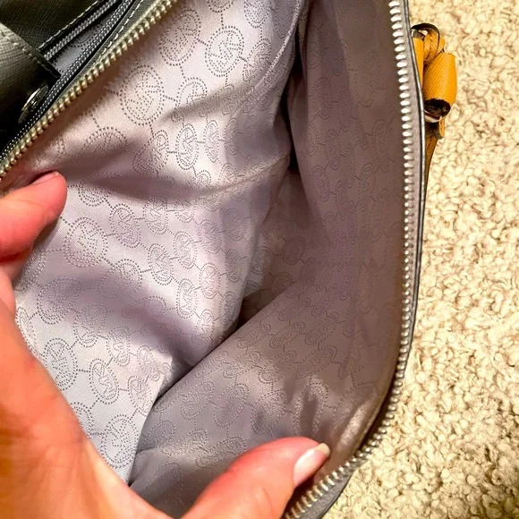 Michael Kors, Taupe with tan trim, Purse - Picture 4 of 8